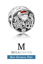Шарм "Christmas Joy" (Рождественская радость), серебро, новая коллекция